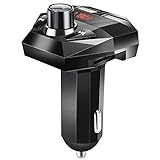 Bluetooth FM Transmitter Auto Radio Transmitter Bluetooth Adapter Auto mit 2 USB Anschlüsse Ladegerät LED Display Mp3 Bluetooth Player Wireless Radio Adapter Unterstützt TF Karte Freisprechen C