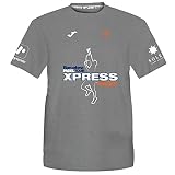 Barcelona Padel Tour | Technisches T-Shirt für Herren, Joma Xpress by Nacex mit Padel-Aufdruck, weich und schnell trocknend, Sportbekleidung, Hellgrau, L