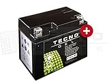 TECNO-GEL Motorrad-Batterie YTX4L-BS, 12V Gel-Batterie 4Ah (DIN 50314), 114x69x87 mm ink