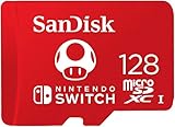 SanDisk microSDXC UHS-I Speicherkarte für Nintendo Switch 128 GB (V30, U3, C10, A1, 100 MB/s Übertragung, mehr Platz für Spiele)