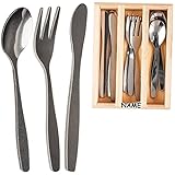 alles-meine.de GmbH 13 TLG. Set _ Kinder & Puppen - Besteckset - Edelstahl / Metall - inkl. Name - mit Besteckkasten - Besteck für Puppenbesteck / Spielküche - Teeservice &