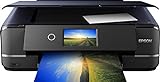 Epson Expression Photo XP-970 3-in-1 Tintenstrahl-Multifunktionsgerät Drucker (Scanner, Kopierer, WiFi, Ethernet, Duplex, 10,9 cm Touchscreen, Einzelpatronen, 6 Farben, DIN A3) schw