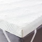 BEDSURE Matratzen Topper 90x200cm hart - 7 cm Höhe Memory Foam Mattress Topper 90x200 h3, orthopädisch Matratzentopper für Boxspringb