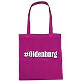 Tasche #Oldenburg Größe 38x42 Farbe Pink Druck W