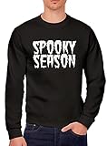 HotScamp Spooky Season Sweatshirt für Jugendliche und Herren, Schwarz , M
