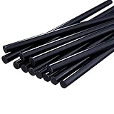 NAIZY Heißklebesticks φ11x200mm Heißklebestifte DIY Heißkleber Ersatzsticks Schwarz Klebesticks für handelsübliche Heißklebepistole, 100 Stück ca. 2KG