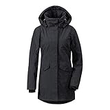 Didriksons 1913 Damen Winterjacke mit Kapuze Sanna Womens Parka schwarz (200) 38