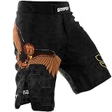 SMMASH Germany 2.0 Herren Sport Shorts für Boxen Kampfsport MMA, UFC, Training Sporthose Kurz für Männer, Crossfit Trainingshose Atmungsaktiv und Leicht, Hergestellt in der EU (XL)