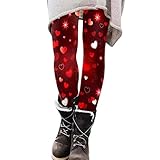 Strumpfhosen Damen Muster Leggings Hose Push Up Stretch Skinny Hosen Valentinstag Druck Bunte Sport Strumpfhose Yoga Legging