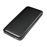 LogiLink PA0223 - Powerbank 10000 mAh inkl. 2-in-1 Kabel, mit USB-C und Micro-USB Anschluss für Fast Charging, Überlade-, Tiefentlade-, Üb