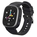 MY WATCH | Kinder-GPS-Uhr 2.0 | Kinder-Smartwatch Schwarz | Wasserdicht | Touchscreen | Kinder-GPS-Ortungs- und Anrufuhr, WiFi, LBS, Stimme, Kamera, SOS | 520 Mah Akk