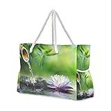 LUNLUMO Zen Garden Schultertasche mit Massagesteinen und W