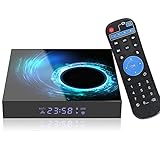 Android 10.0 TV Box,Android Box 4GB 64GB mi Quad Core unterstützt Dual WiFi 2.4G+5G/ Bluetooth4.0 /H.265/3D/Ultra HD 6K Smart TV Box