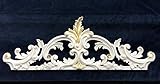 Wanddeko Barock Wandbehang Weiß-Gold Deko 75x26x3 Wandrelief Deko Antik C1521 Türbog