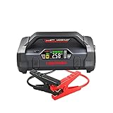 LOKITHOR Auto Starthilfe 2000A 12V Starthilfegeräte Powerbank mit Luftpumpe und Starthilfekabel Tragbare Batterie Booster Geeignet für bis zu 6-Liter-Diesel und 8-Liter-Benzinmotor, 3 LED-L