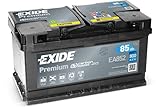 Exide EA852 Autobatterie Premium 12V 85AH