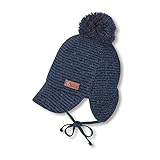 Sterntaler Schirmmütze für Jungen mit Bommel und Streifenmuster, Alter: 6-9 Monate, Größe: 45, B