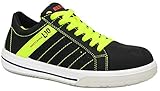 ELTEN Sicherheitsschuhe BREEZER black Low ESD S1P, Herren, sportlich, Sneaker, leicht, schwarz/neon, Stahlkappe - Größe 46