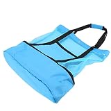 Tomantery Strandtasche, multifunktionale Mesh-Strandtasche mit großer Kapazität, strapazierfähigem Stoff für den Garten(Blau)