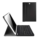 Fintie Tastatur Hülle kompatibel mit Samsung Galaxy Tab S2 9.7 T810N / T815N / T813N / T819N (9,7 Zoll) Tablet - Ultradünn Schutzhülle mit magnetisch abnehmbar drahtloser Bluetooth Tastatur, Schw