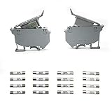 Her Kindness 2 Stück Sicherung Halter,DIN Schiene Montieren Sicherung Halter Basis Anzug 220V AC Stecker Schmelzsicherungen,mit 12 Sicherung