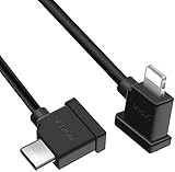 SKYREAT 35 cm Typ C zu IOS Telefonkabel, Winkel in der richtigen Größe für DJI Mavic 3 /Mini 2 Mavic Air 2-Fernbedienung und iPhone, iPad-G