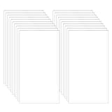 BENECREAT 20PCS Klare Acrylplatte 3mm Dicke 90x50mm rechteckige Plexiglas Gussplatte für Bastelprojekte, Schilder, DIY Projek