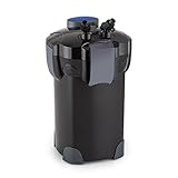 Waldbeck Clearflow - Aquarium Außenfilter, 2 x Schlauch von 1,6 m, Stufen-Filter, separat entnehmbare Filterkörbe, 18 Watt Pumpenmotor, für Aquarien bis 400 Liter Kapazität,