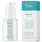Retinol Serum hochdosiert - 4-fach Wirkstoffkomplex mit Retinol, Retinal, Bakuchiol und Ceramiden - Mit Vitamin B3 zur Regenerierung der Haut - Anti Aging Creme für Gesicht - Made in Germany