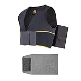Nachtwaechter Schlafweste gegen Schnarchen Set mit Klettverlängerung zur bequemen Anpassung der Weste an den Körper (XL/XXL) - Schnarchen einfach abtrainieren!