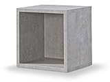 Regal Betonoptik, Regalwürfel, Cube Betonoptik, Click System: Keine Schrauben und Düb