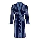 Bugatti Herren Bademantel Antonio Marine blau, XL