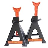 ZSP Auto-Jack-Ständer Niedrig-Profil 6ton 12.000 lbs-Kapazität Stahlauto-Hebeständer Einstellbarer Jack-Ständer für SUV MPV-LKW-RV 1-Paar (Color : 3Ton)