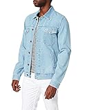 Wrangler Herren Regular Jacket Jeansjacke, Blau (Mid Rocks 32e), S