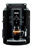 Krups Essential EA8108 Kaffeevollautomat | Espresso und Kaffee | mit CappucinoPlus- Milchdüse | individuell einstellbar | Schnelles Aufheizen | verstellbarer Kaffeeauslauf | Schw