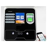 YEZIB Time-Uhren für den Fingerabdruckscanner, Chinesisch und Englisch Version der biologischen Gesichtsfingerabdruckerkennung Zeiterfassung U