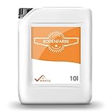 10L Bodenbeschichtung Betonfarbe in Grau, Schwarz, Gelb, Rot, Grün, Weiss, Beige, Transparent, Terracotta oder Braun Bodenfarbe Bodenversiegelung Garagenfarb