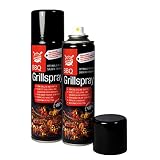Boyens BBQ-Grillspray (2 Dosen) zum Grillen und Braten Pflegespray für Edelstahl und Gußeisen 200ml Dose Grillspray Trennspray Trennfett T