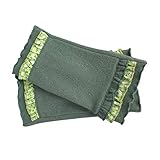 Handschuhe Handschuhe Dünne weibliche Winter Fingerless Warm halbe Finger-Handschuhe (Color : Green, Size : One Size)