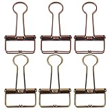 TOYANDONA Binder Clips Papier Schellen Büro Papier Clips Karte Halter Clips Binder Clips Dekorative Papier Organizer Für Bild Memo Note Foto Farbe Sortiert 6