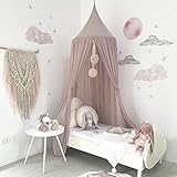 LPxdywlk Napacoh 240 cm Kinder Kinder Schlafzimmer Bett Vorhang Baldachin Hängen Sommer Moskitonetz Decor Wohnzimmer Liefert Helles L