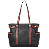 CLUCI Leder Damen Handtaschen 15,6 Zoll Laptop Schultertaschen Große Aktentasche Tote Businesstasche für F