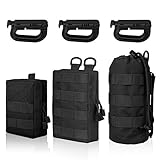 EEEKit 3 Pack Molle Tasche Kompakte Tactical Molle Pouche EDC Utility Bauchtasche Hüfttasche mit 3 Haken für Outdoor Wandern Jagdcamping Training