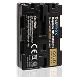 Blumax Gold Edition NP-FM500H (2040mAh) Akku kompatibel mit Sony Alpha 68 Alpha 58 Alpha 99II 2040mAh 7,4V 15,1Wh mehr Leistung als Originalakk