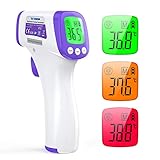 Infrarot Thermometer Digitales Fieberthermometer IDOIT Kontaktlos Stirn Thermometer gegen Fieber, 3 in 1 medizinisches Thermometer LCD Anzeige mit genauer Messw