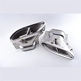 ZYSK Edelstahl Schalldämpferspitzen Hinteres Auspuffendrohr Für Mercedes-Benz S-Klasse Für S500/S320/S350/S450 Zubehö