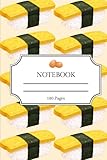 Eggy Tamago Sushi Notebook 180 page Lined Journal for Personal Use Work or School: Egg-cellent Stocking Stuffer Holiday Gift for Food Lovers Chefs Foodies Men Women Kids Adults and T