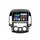 1UTech Autoradio Sat NAV für I30 2007-2012 IPS Touchscreen Android 10.0 Radio SWC BT DSP Mirror-Link 4G WiFi Carplay mit Rückfahrkamera (8 core 4G+WiFi 3G+32G)