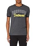 Borussia Dortmund Herren BVB-Basic-T-Shirt, grau, L