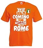vestipassioni T-Shirt It's Coming Rome Italia Tifosi Ultras 12 Farben, Orange, S